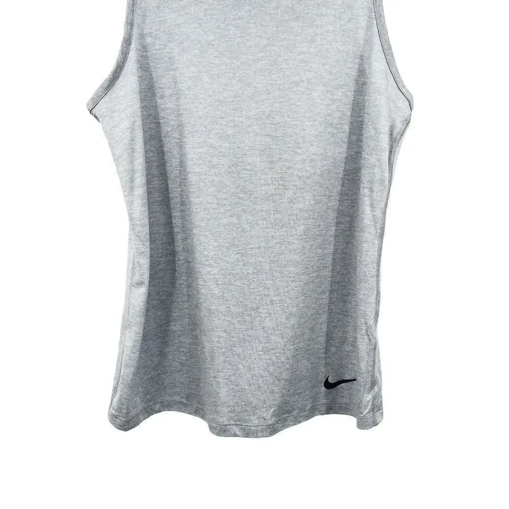 Nike Dry Training Tank Top Dri-Fit Sleeveless Athletic Workout Wolf Gray - Picture 5 of 7